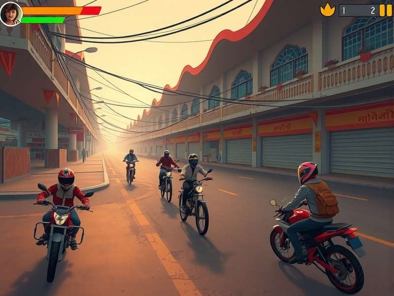 Desi Dash Ace gameplay screenshot showing Indian city environment
